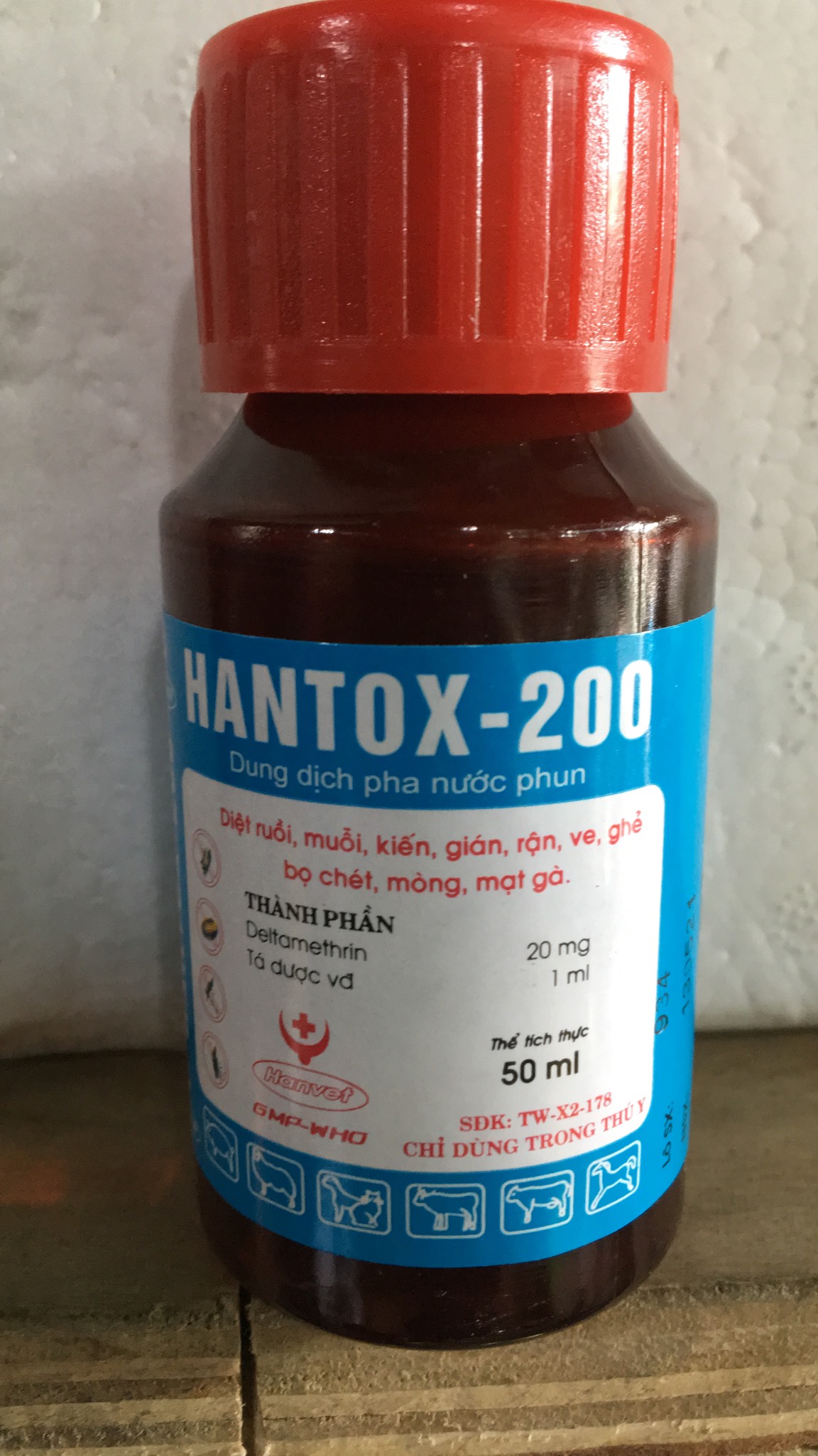 Sản phẩm Hantox 200 diệt côn trùng hiệu quả lọ 50ml