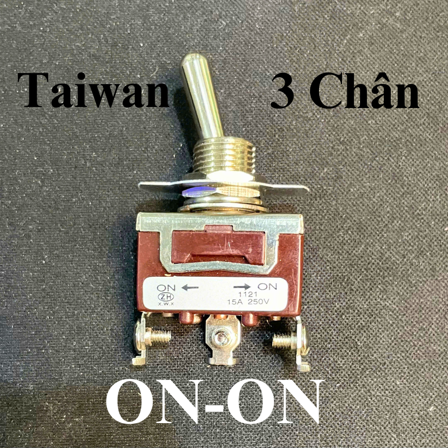 Công tắc gạt đảo chiều 3A-6A-10A-15A lỗ khoét 12mm - Linh kiện điện tử Quỳnh Diễn