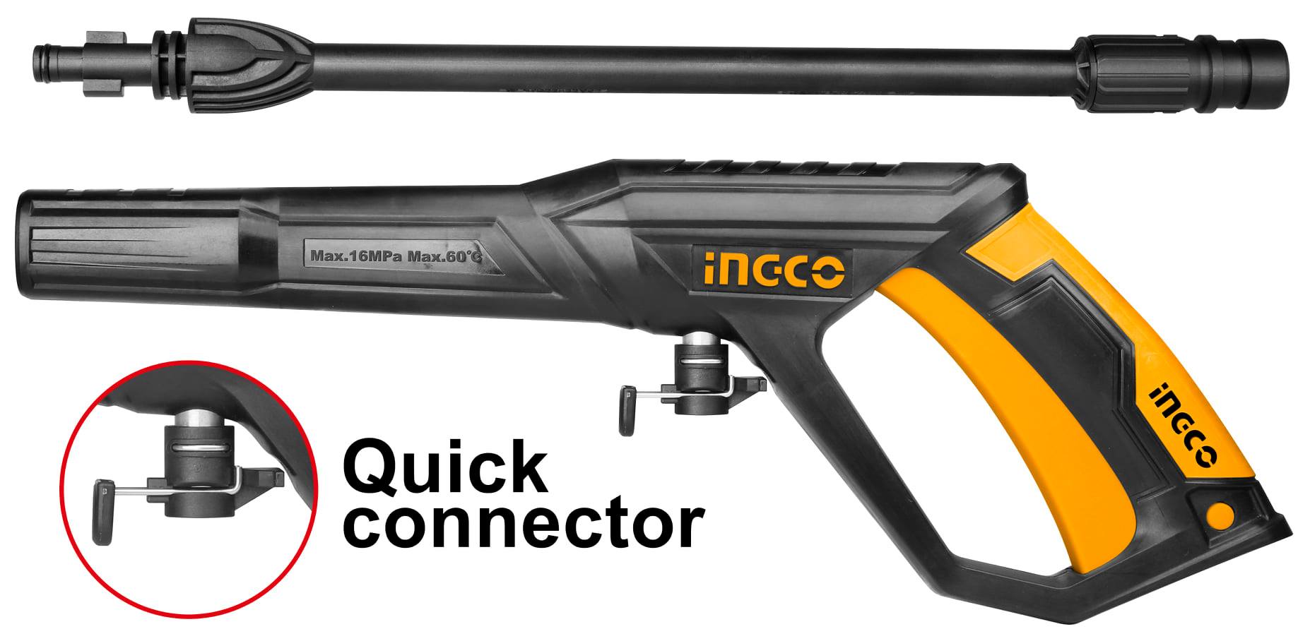 [HCM]Máy xịt rửa xe áp lực cao Ingco 2000W HPWR20008 ( động cơ cảm ứng từ )