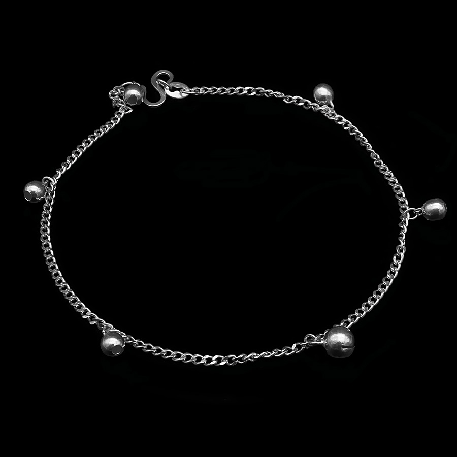 Lắc Chân Nữ Bạc Hiểu Minh LC187 Chiếc Chuông Nhỏ Bạc Ta Bảo Hành Vĩnh Viễn