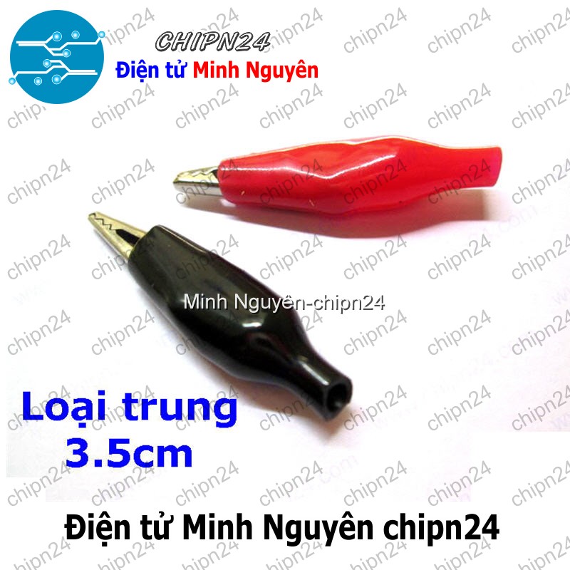 [5 cặp] (F109) Kẹp cá sấu loại trung 3.5cm - HH000166