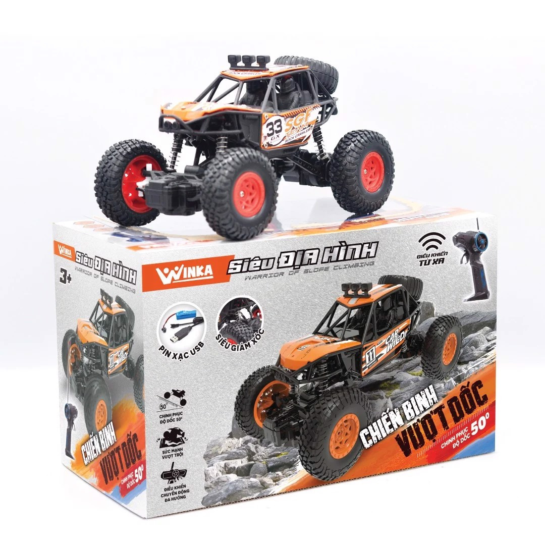 Đồ Chơi trẻ em DUKA: Xe điều khiển từ xa siêu địa hình chiến binh vượt dốc DK81042