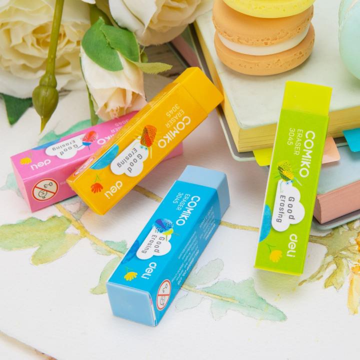 Gôm tẩy màu 4B Deli 3045 / Tẩy Comiko Deli E3045