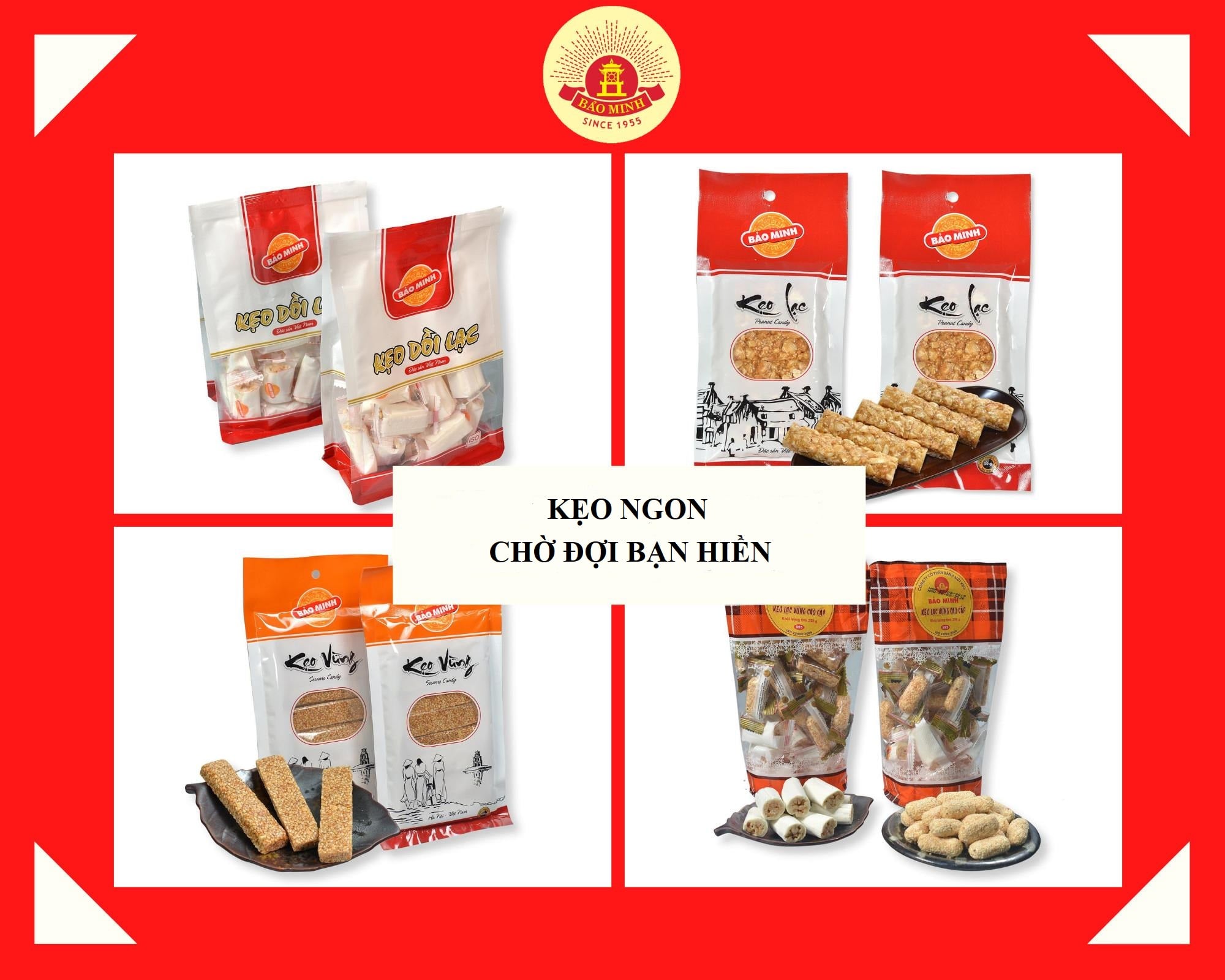 Kẹo vừng thanh Bảo Minh 120g