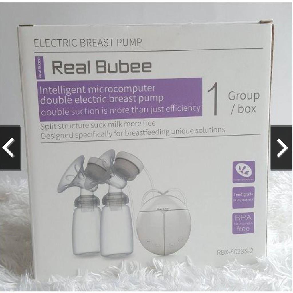 [ Tặng 5 túi trữ sữa ] Máy hút sữa điện đôi Real Bubee