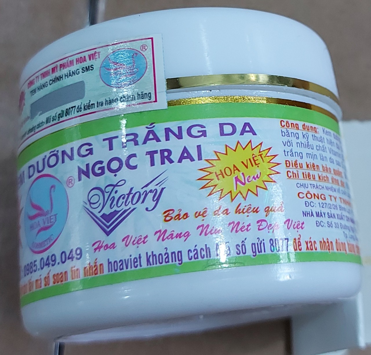 kem trắng da ngọc trai chính hãng (hoa việt)