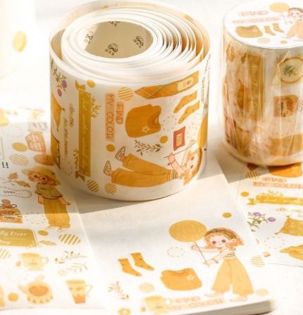 (chiết) băng dính trang trí washi tape *35cm