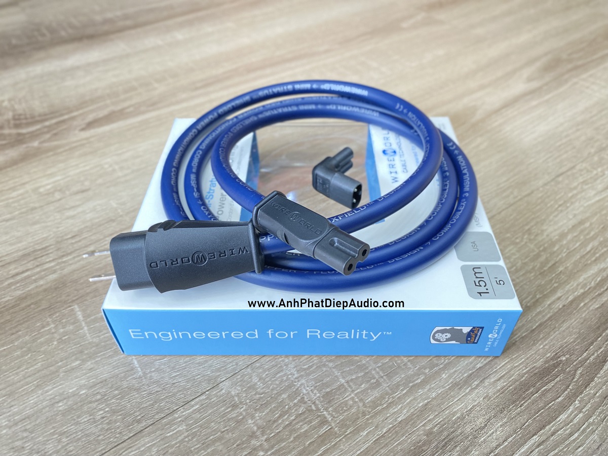 Dây nguồn WIREWORLD Mini Stratus Shielded Power Cord 1,5M