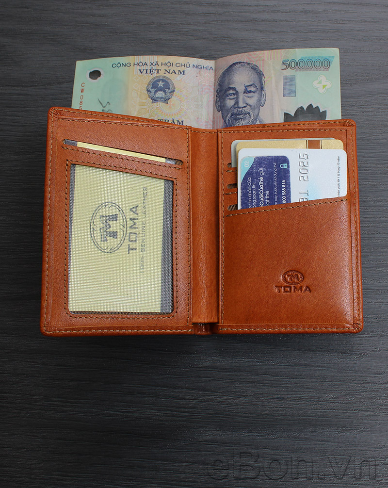 Ví da nam loại nhỏ 100% da bò V904