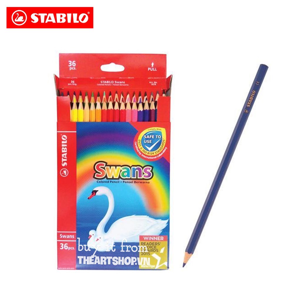 Bộ chì màu stabilo swans premium edition 36 màu