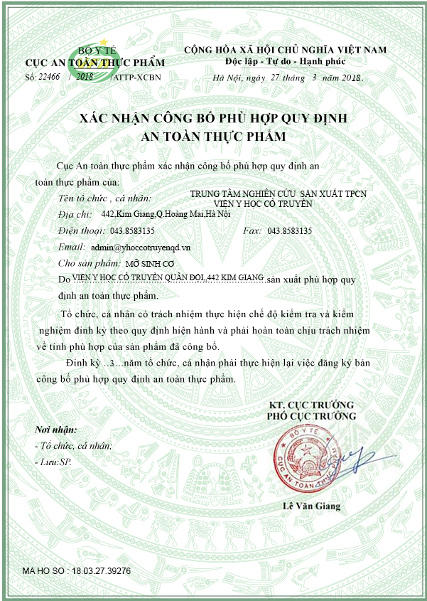 Set 2 mỡ sinh cơ