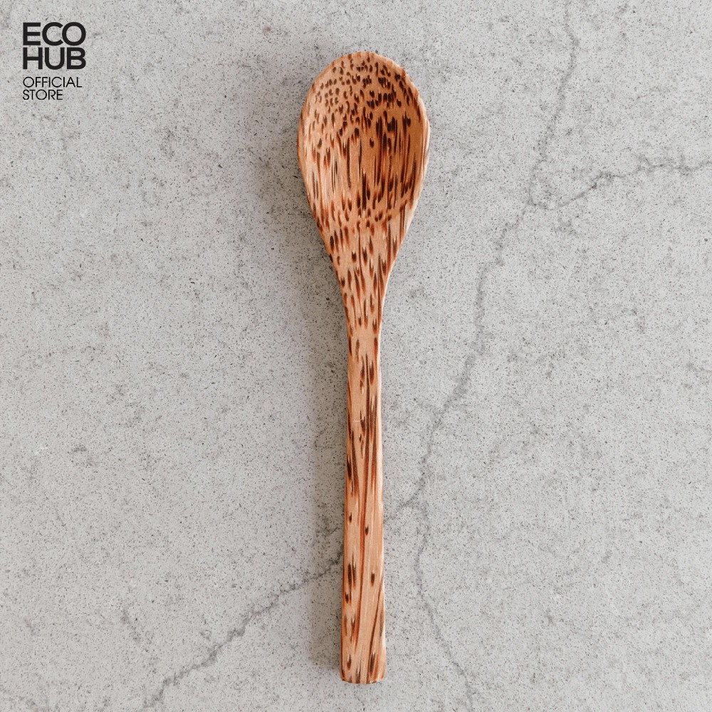 Set Dao, Thìa, Nĩa gỗ Dừa ECOHUB 16cm | EH044