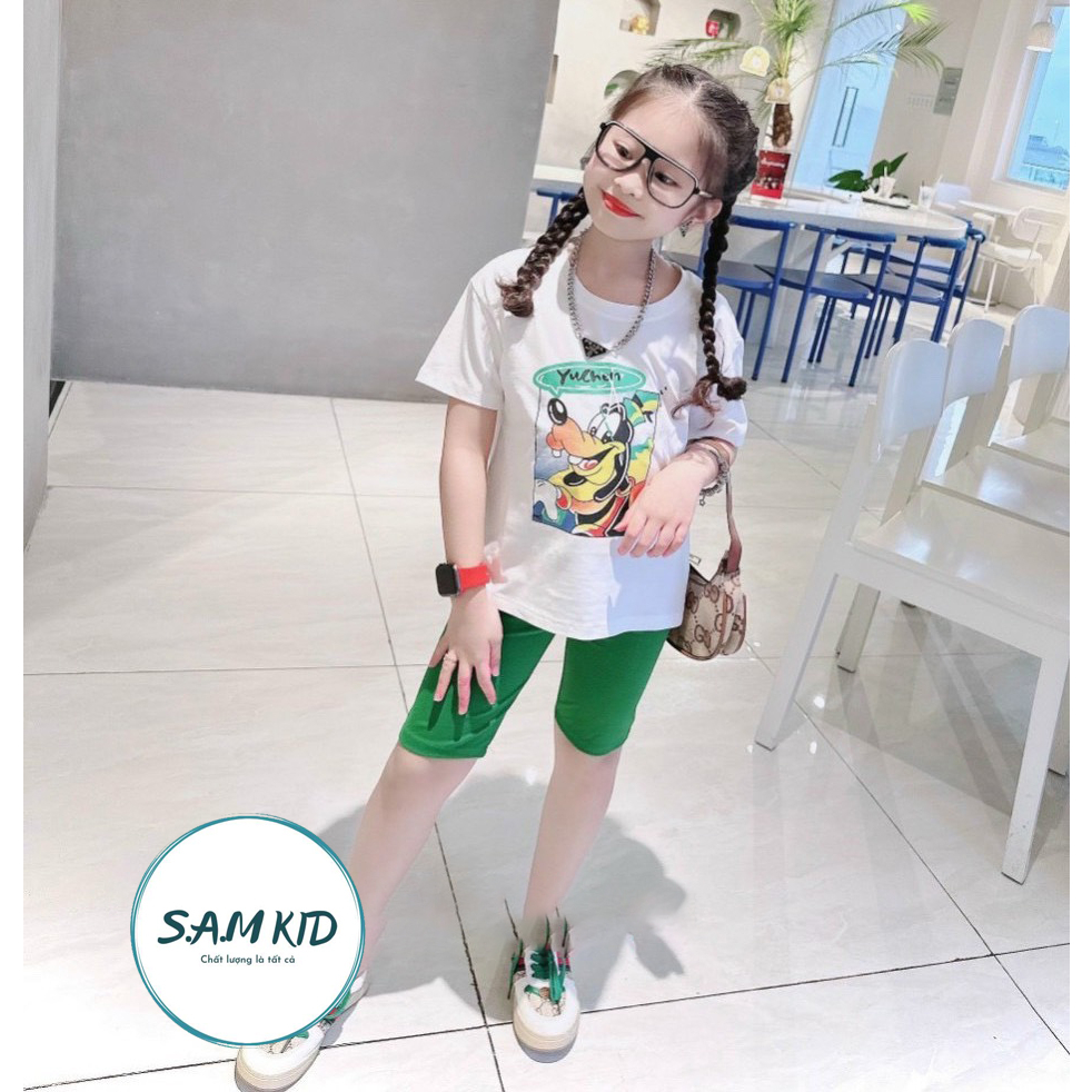 [8-40kg] Đồ bộ bé gái quần Lửng 3 Màu