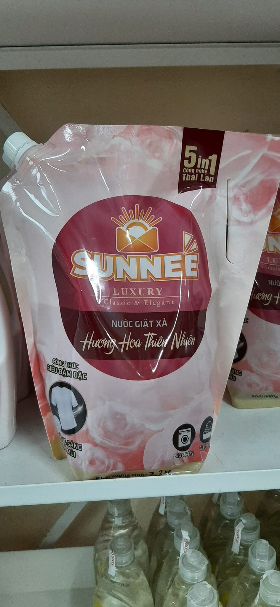 1 thùng Nước giặt Sunnee ( 6 bịch x2.2kg) bao thơm