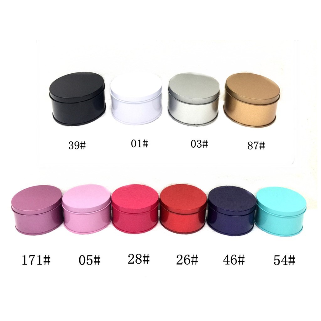 7.5*7.5*4.5cm- Hộp thiếc tròn đựng bánh, trà,...