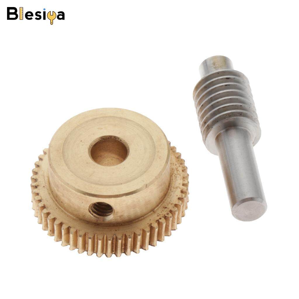 Blesiya 0.5 Modulus Brass Worm Gear Wheel + Gear Shaft Set