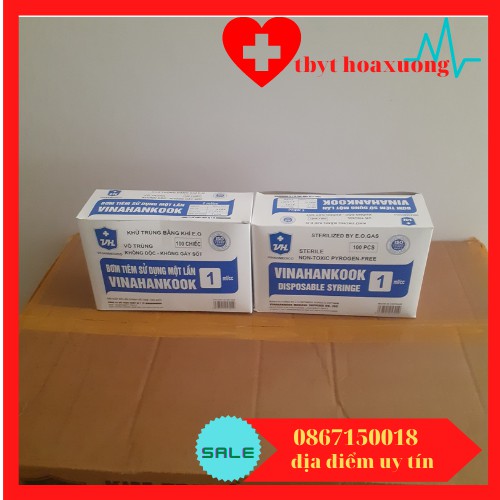[giá tốt]Bơm Tiêm Vinahannkook 1ml ( Hộp 100 )
