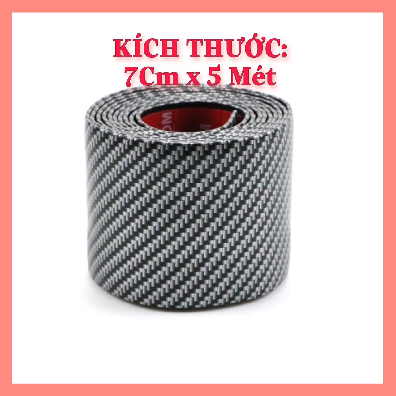 [HCM]Cuộn 5 mét nẹp CACBON dán trang trí bảo vệ chống trầy xước bậc cửa bước chân cốp ô tô xe hơi nhiêu kích thước - NCB