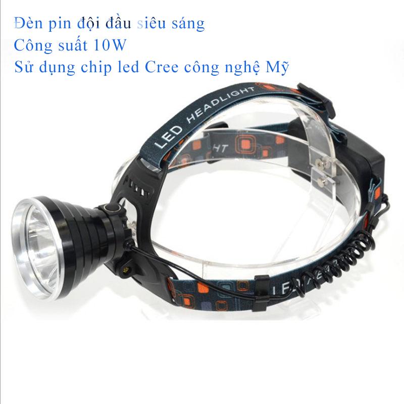 ĐÈN PIN ĐỘI ĐẦU SIÊU SÁNG  MỘT BÓNG T017