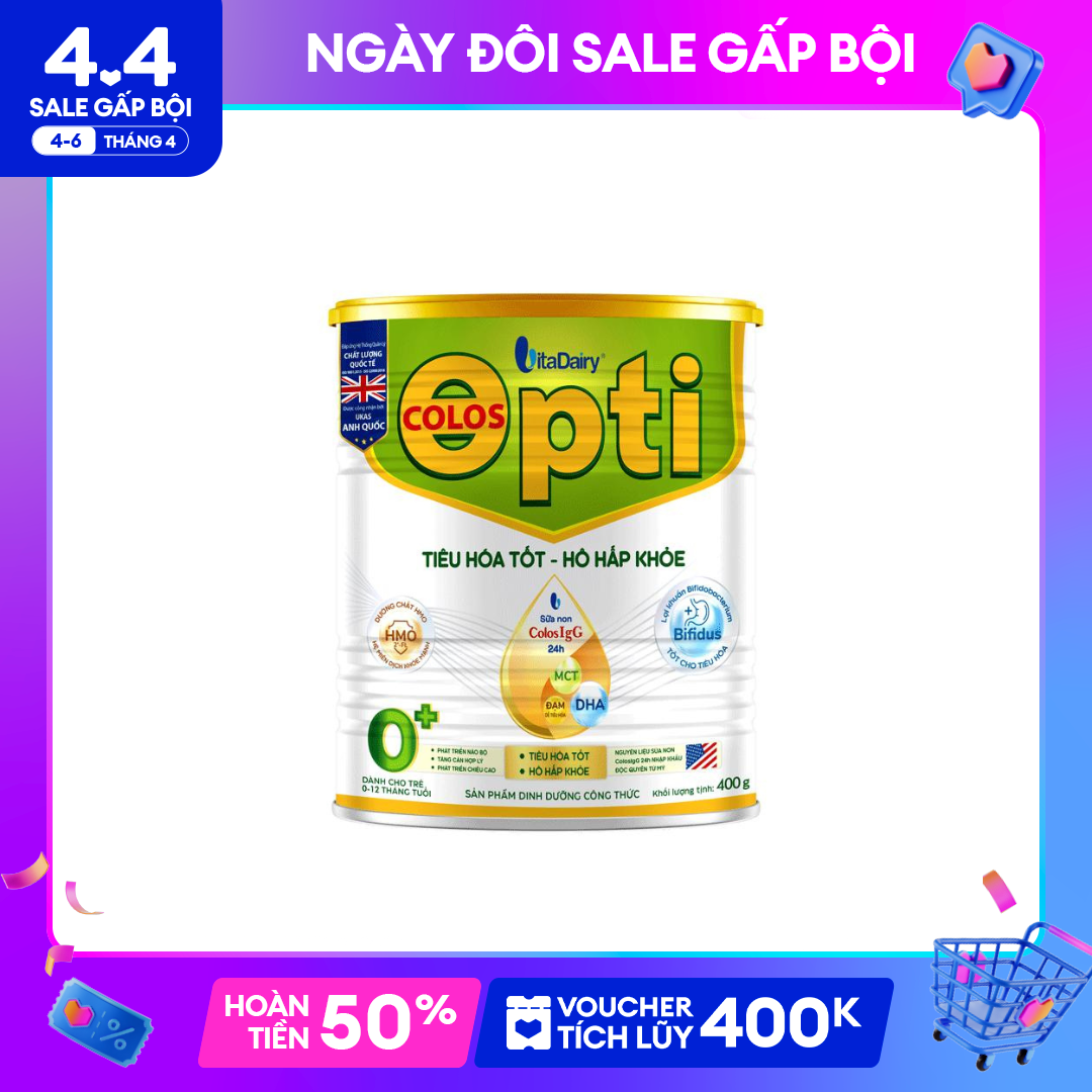 Sữa Colos Opti 0+ 800gr (mã Qr tích xu,date 2026)