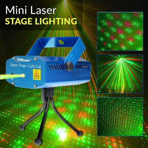Đèn Chiếu Laser Vũ Trường Cảm Biến Âm Thanh. Đèn Chiếu Sao Trang Trí Mini Laser Stage Lighting.