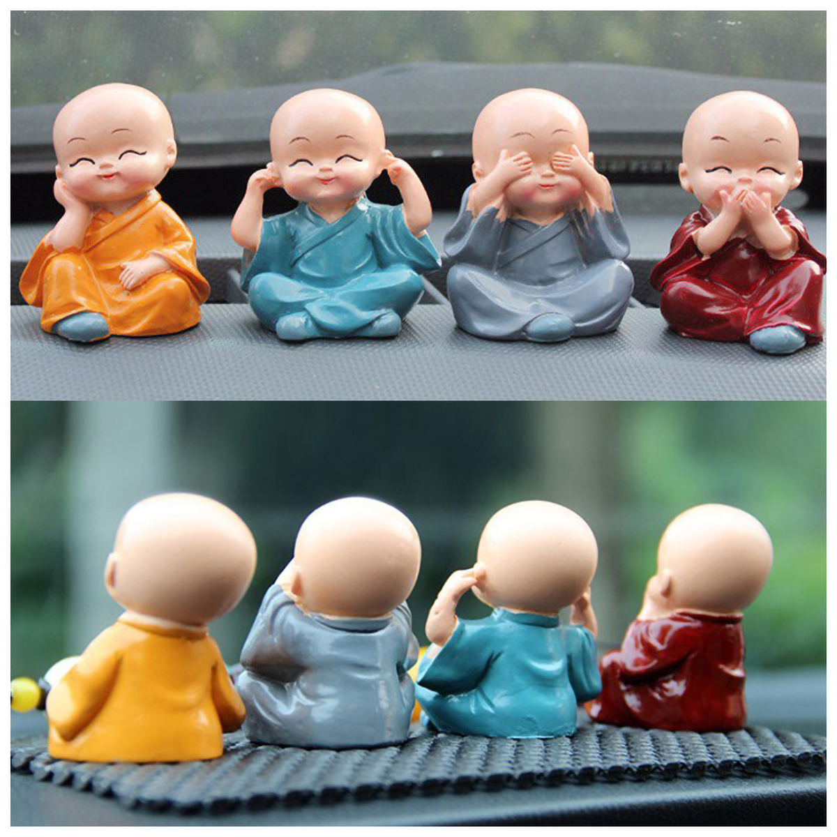 [Bộ 4 tượng] Bộ tượng 4 chú tiểu Tứ không
