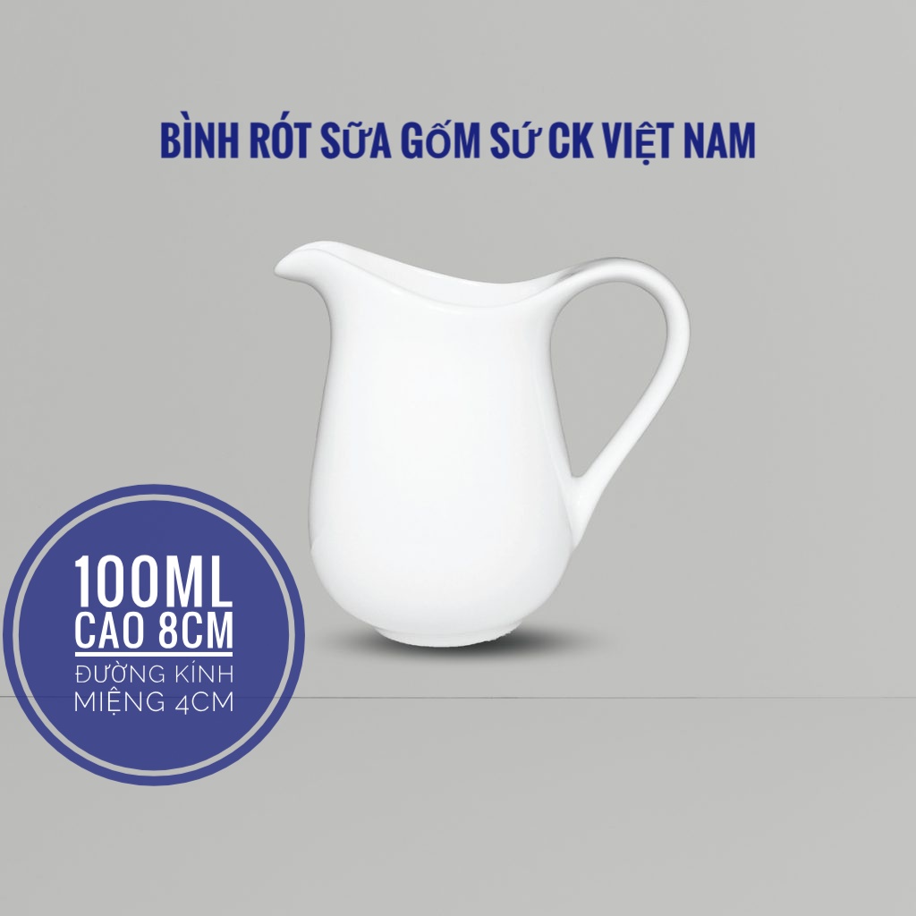 Bình rót sữa gốm sứ CK Việt Nam 100ml