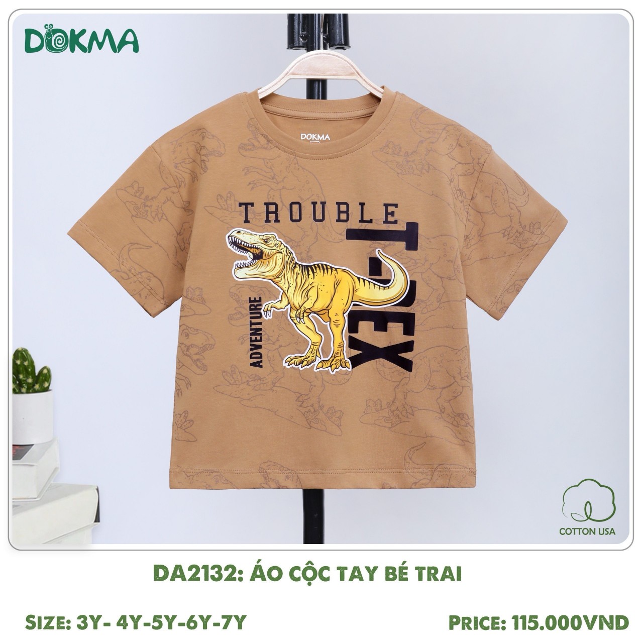 [DOKMA] Áo cộc tay bé trai Dokma