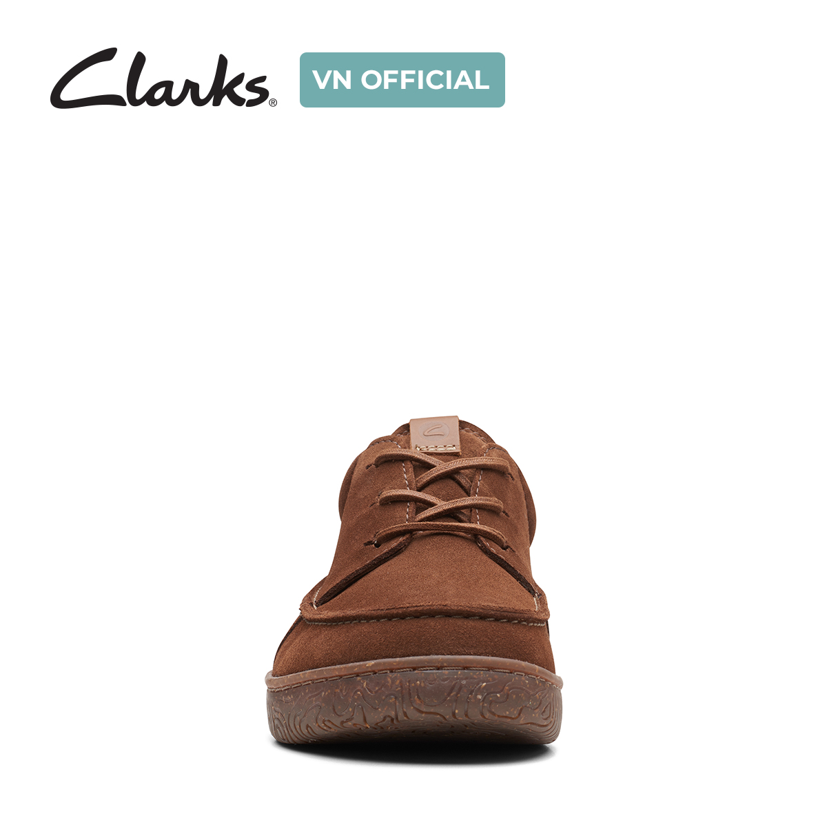 Giày Buộc Dây Da Lộn Nam Clarks - Hodson Moc