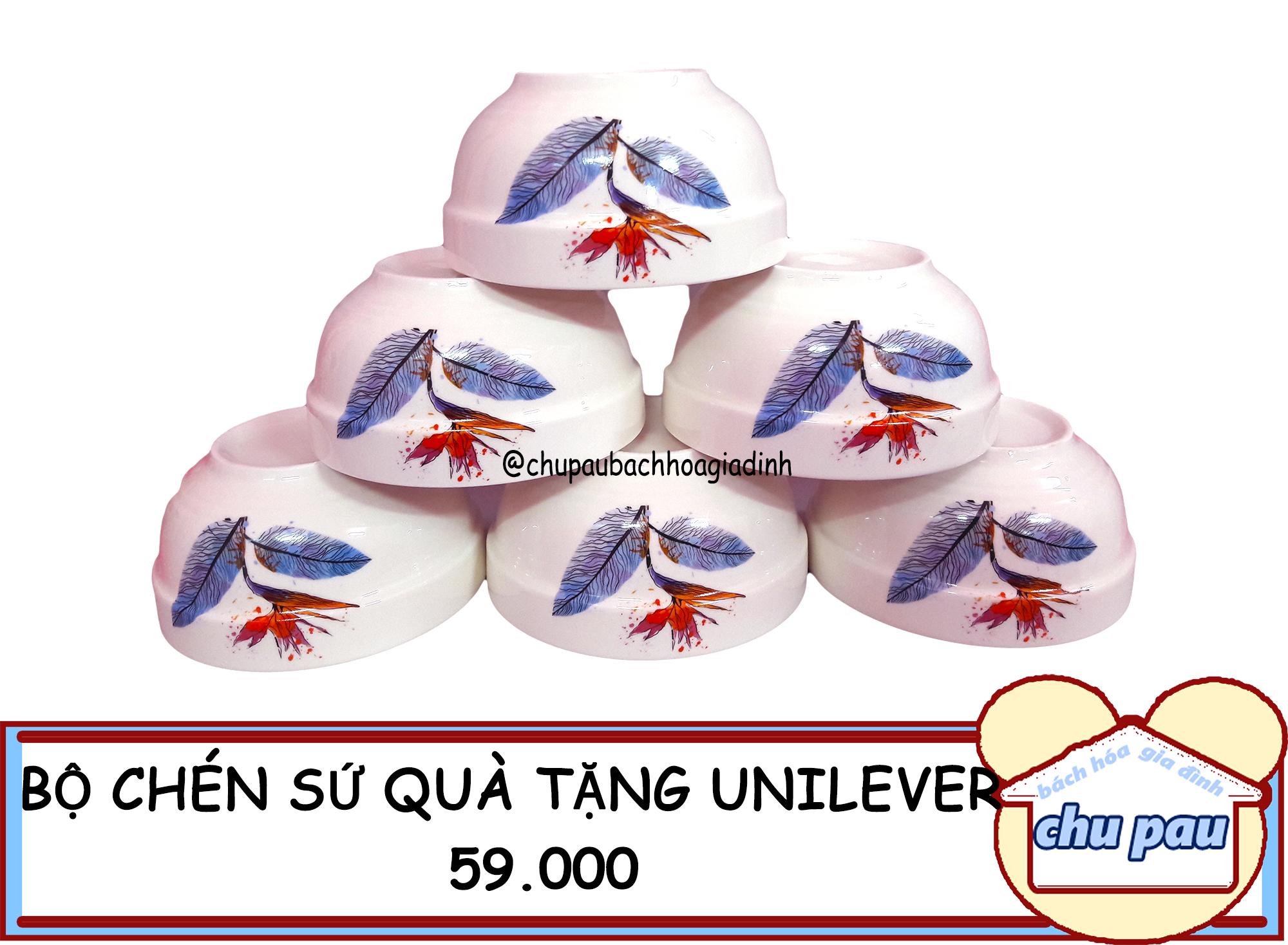 BỘ 6 CHÉN SỨ CAO CẤP- QUÀ TẶNG UNILEVER