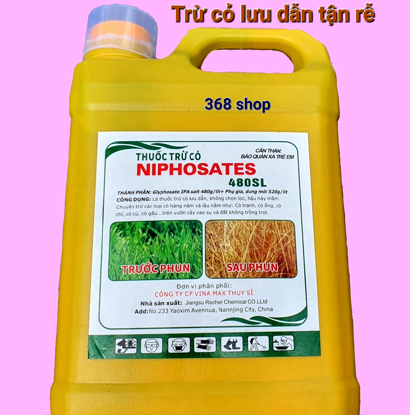 💎 thuốc trừ cỏ niphosates 480sl 💖 lưu dẫn tận rễ
