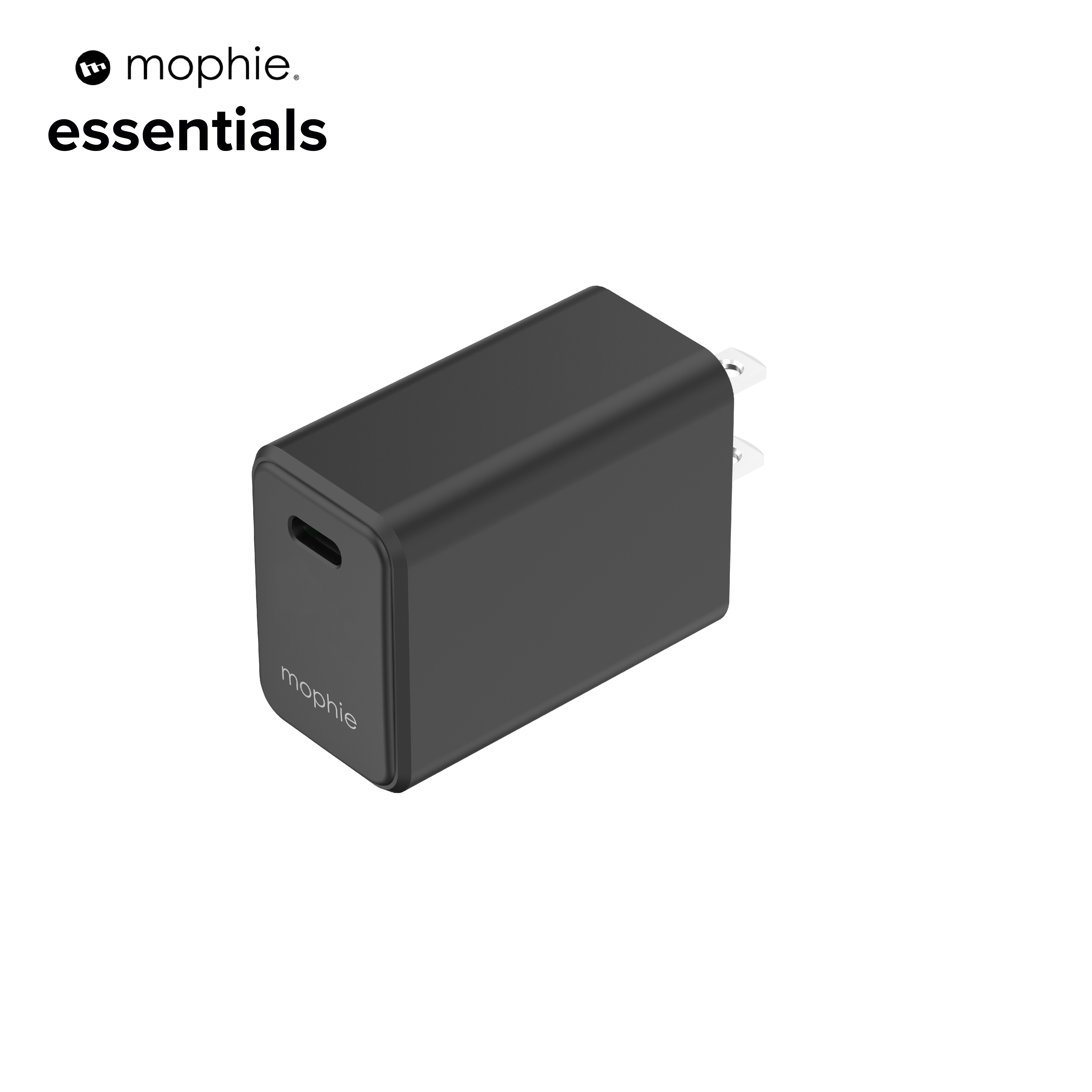 Combo sạc nhanh Mophie Essentials 30W cáp UBS -C to Lightning chứng chỉ MFi hỗ trợ sạc cho các dòng iPhone iPad - Hàng chính hãng bảo hành 2 năm