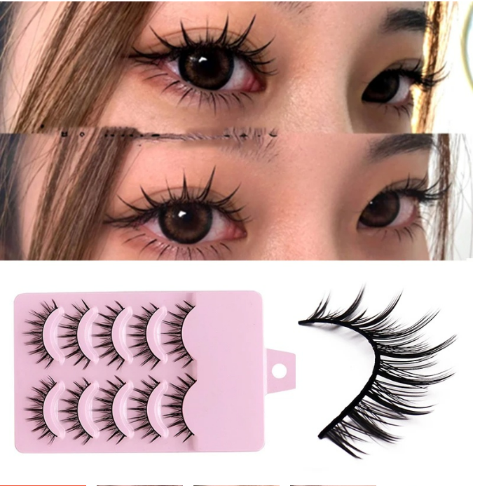 lông mi mã 5 cặp pink hộp hồng