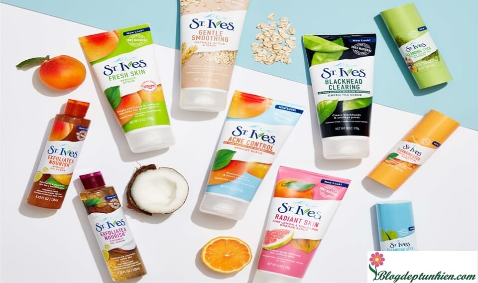 sữa rửa mặt tẩy da chết st.lves