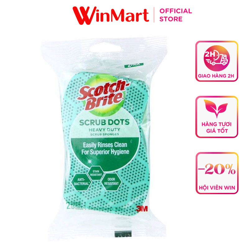 -Miếng cọ rửa hạt nổi siêu sạch Scotch Brite