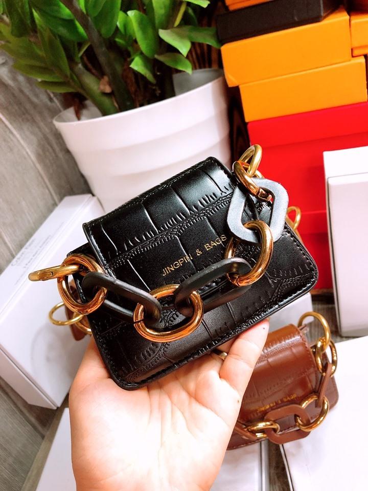 túi nữ đeo chéo mini( cả mẹ và bé đều đeo đc)