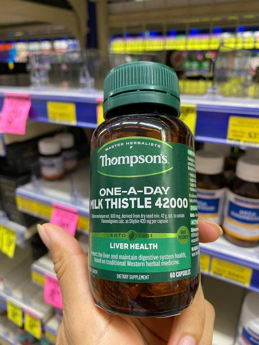 VIÊN UỐNG THẢI ĐỘC GAN Thompson’s Milk Thistle 42000.