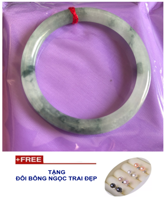 [HCM]( DUY NHẤT-RẺ NHẤT) Vòng tay đá cẩm thạch trắng ngò tuyệt đẹpđá A sáng bóng đỉ side + Tặng đôi bông ngọc trai cao cấp