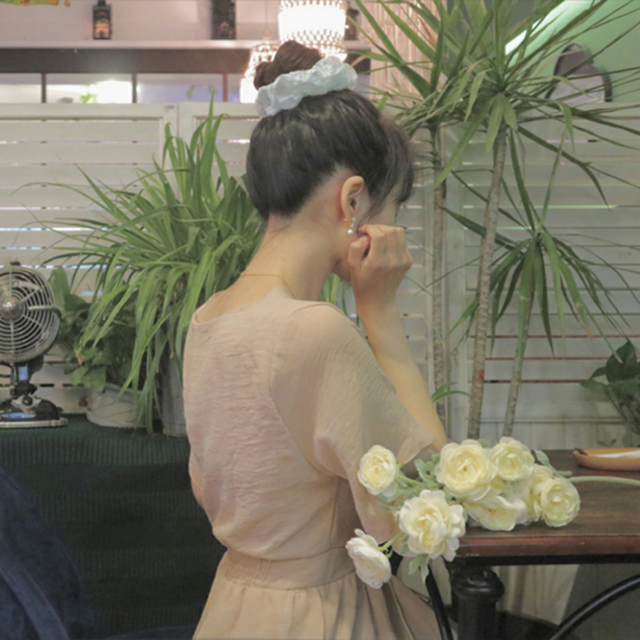 CỘT TÓC VOAN SATIN ÁNH NGỌC