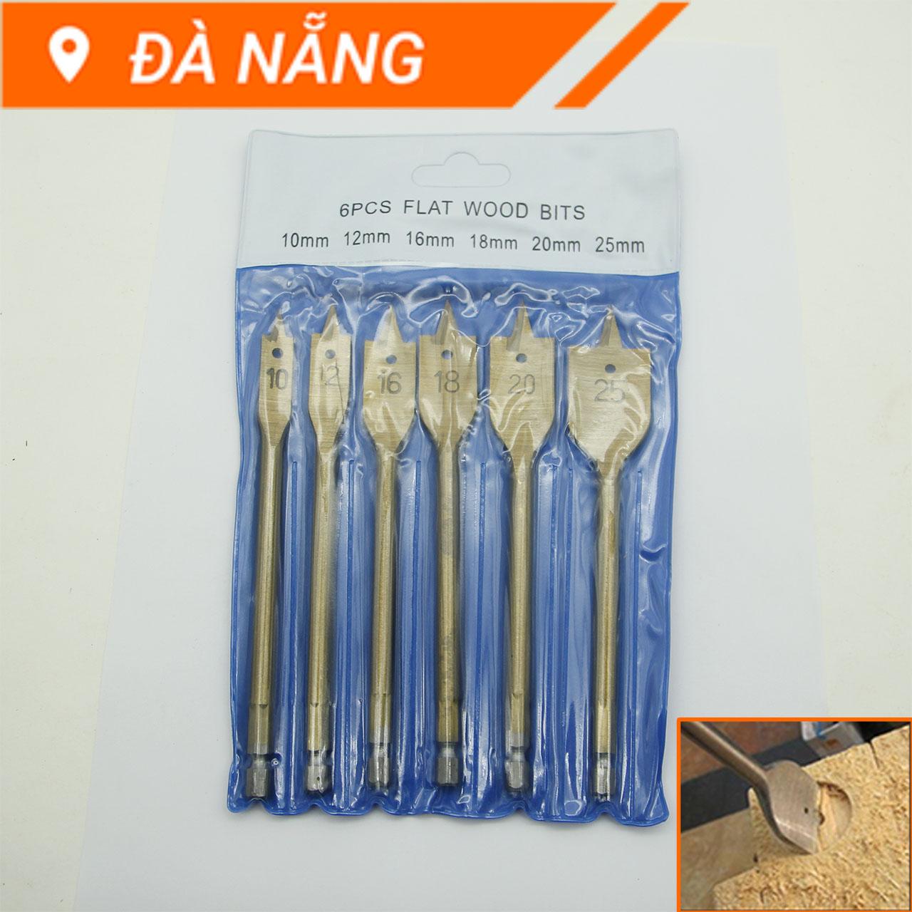 Bộ 6 mũi khoan đuôi cá