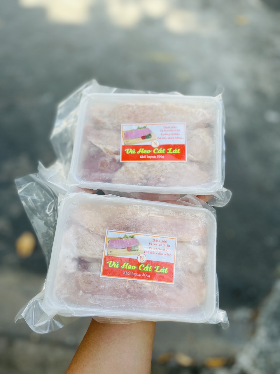 [GIAO NHANH 2H HCM] Vú Heo Làm Sạch - 1Kg (Giá Sỉ)