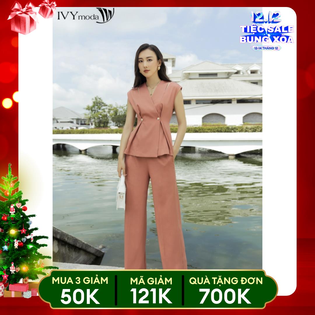 Quần dài ống rộng IVY moda MS 22M7696