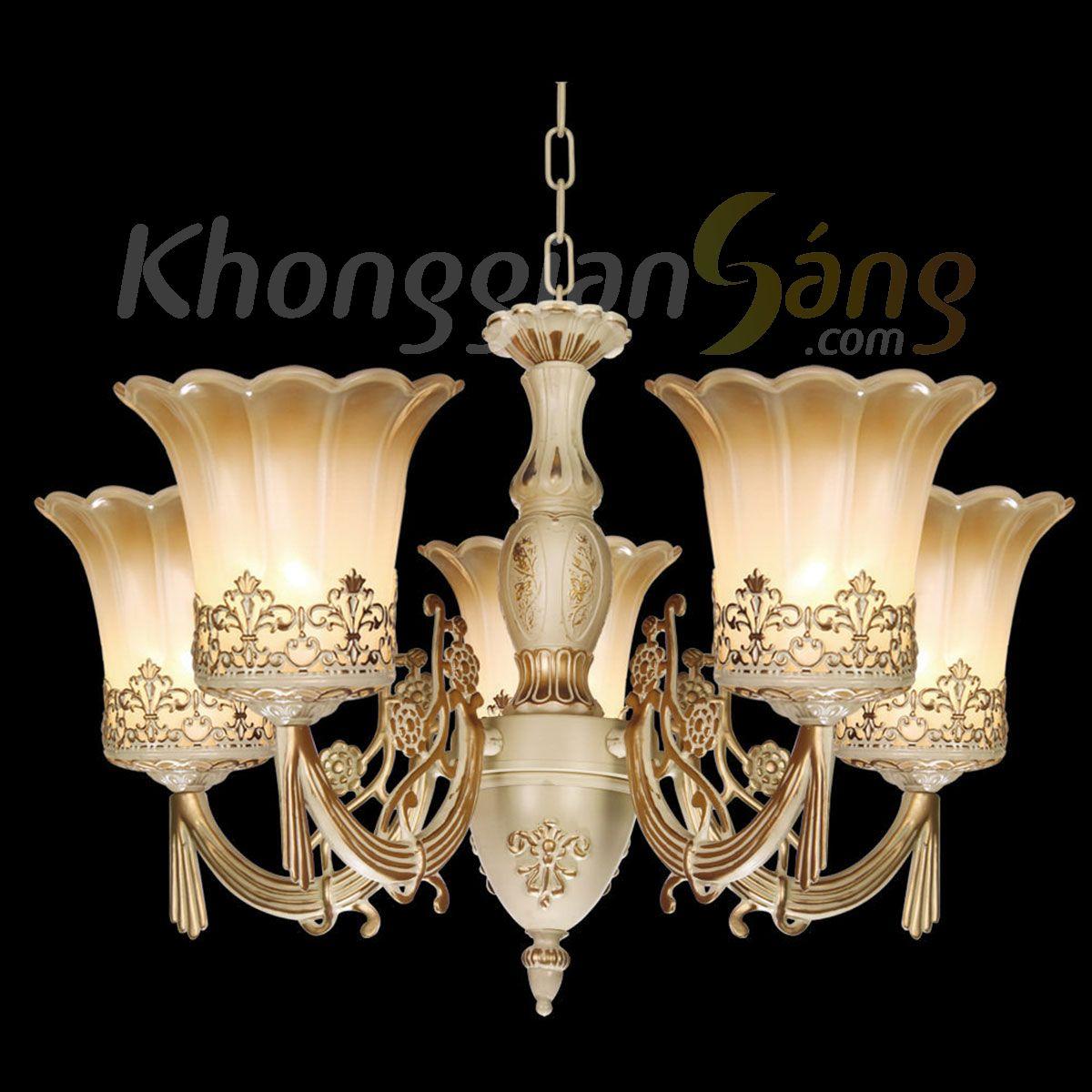 ĐÈN CHÙM CỔ ĐIỂN (PHI 680mm x H400mm) KGC-8217/5