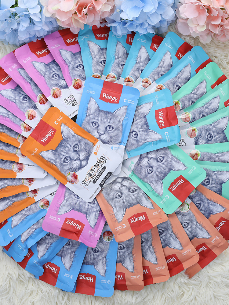 Pate cho mèo cao cấp Wanpy gói 85g