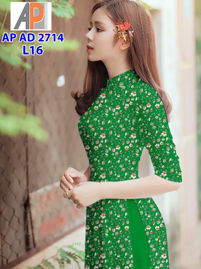 Vải áo dài hoa nhí