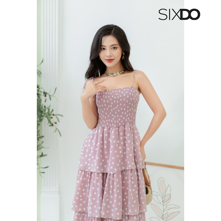 Đầm hai dây maxi chiffon SIXDO (Maxi Chiffon Dress)