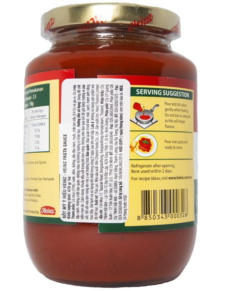 Sốt Mỳ Ý HEINZ 470g [Date: 10/2026]