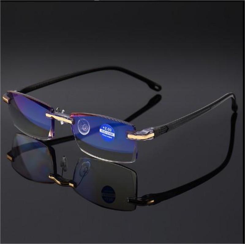 Mua Hot Sale Kính viễn thị kính lão thị trung niên Chống tia xanh không gọng kính đọc sách chống Tia Bức Xạ bảo vệ presbyopic mắt kính  100  đên  400 ĐỘ