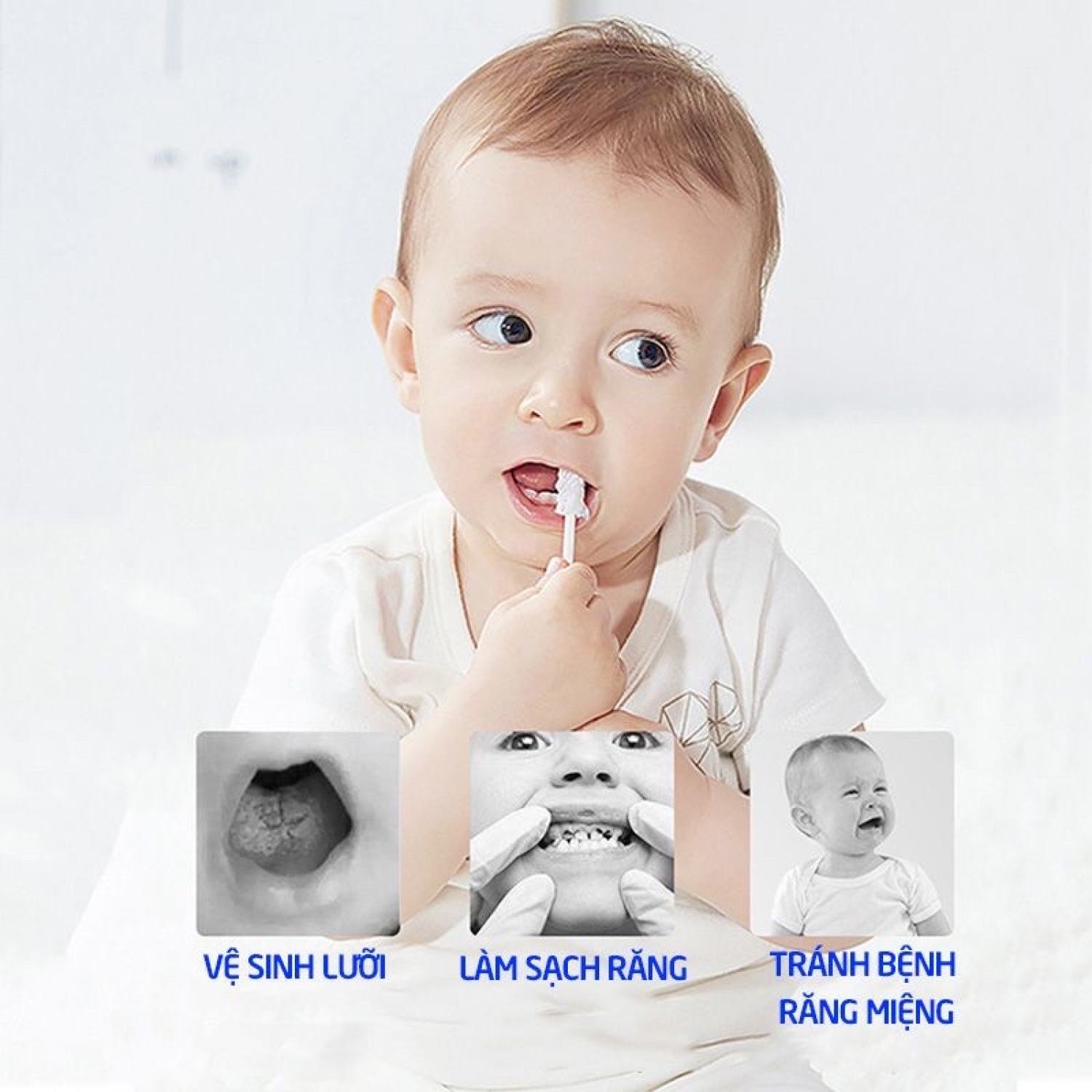 Rơ Lưỡi BaBuu Cho Bé. Rơ Lưỡi Hộp 30 Cái