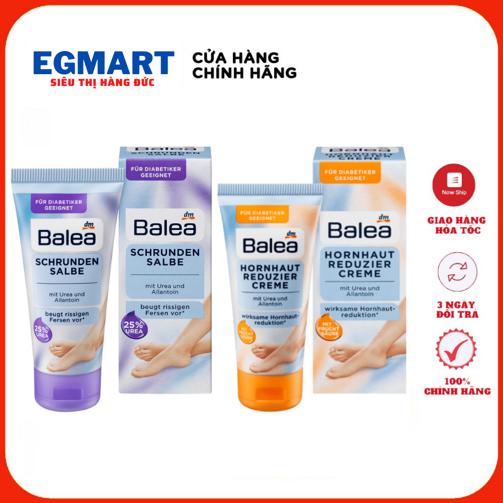 Kem dưỡng nứt gót chân Balea 50ml xách tay Đức